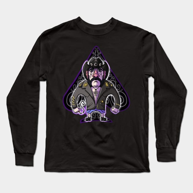 Lemmy Ace Long Sleeve T-Shirt by Tameink